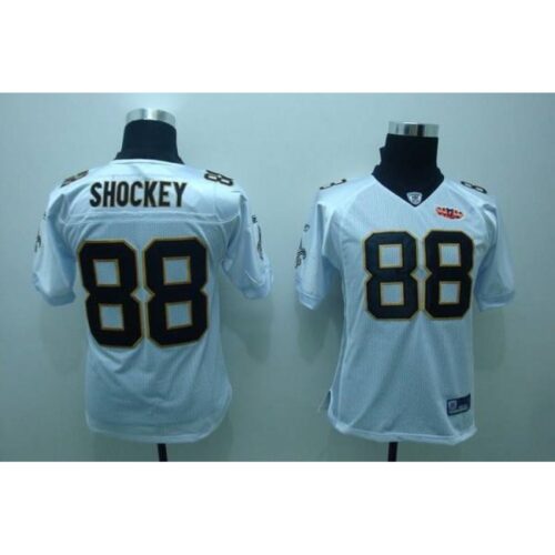 686174f11197a_1 Saints #88 Jeremy Shockey White With Super Bowl Patch Stitched Youth NFL Jersey