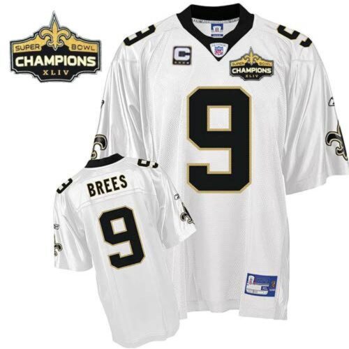 686174f6a86b7_1 Saints #9 Drew Brees White Super Bowl XLIV 44 Champions Stitched Youth NFL Jersey