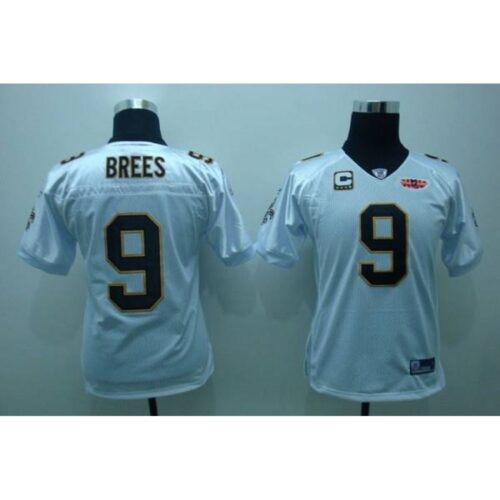 686174f99520b_1 Saints #9 Drew Brees White With Super Bowl Patch Stitched Youth NFL Jersey