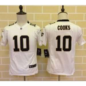 686174fcd249a_1 Saints #10 Brandin Cooks White Youth Stitched NFL Elite Jersey
