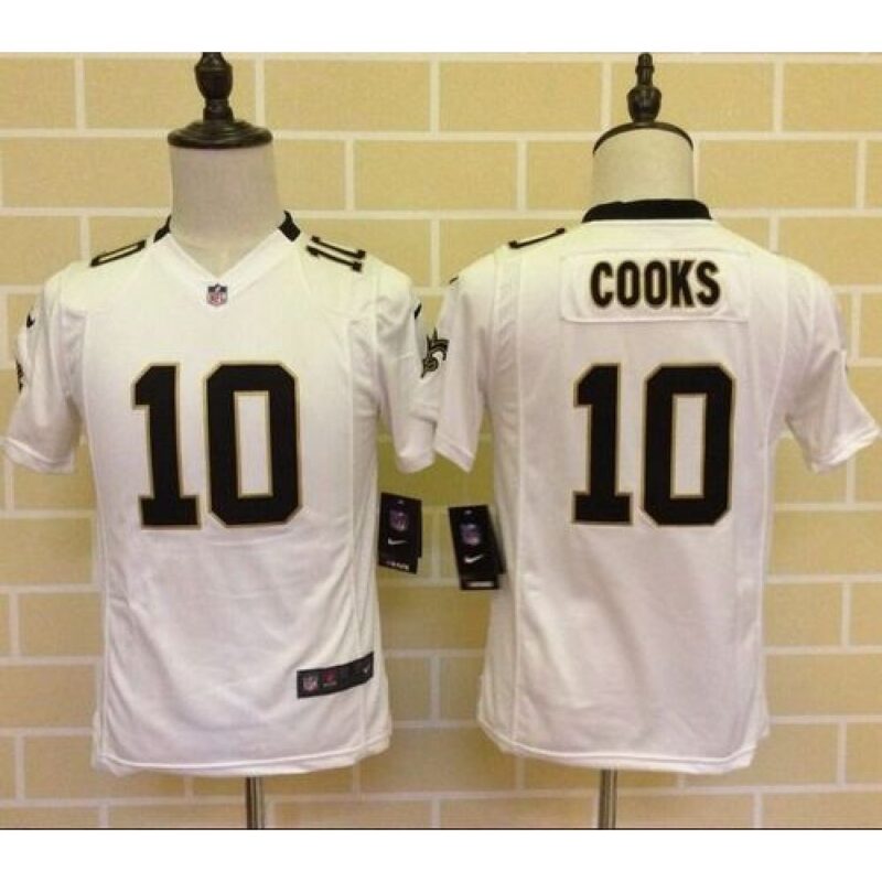 686174fcd249a_1 Saints #10 Brandin Cooks White Youth Stitched NFL Elite Jersey