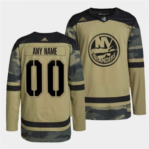 6861751739f08_1 Men's New York Islanders Active Player Custom 2022 Camo Military Appreciation Night Stitched Jersey