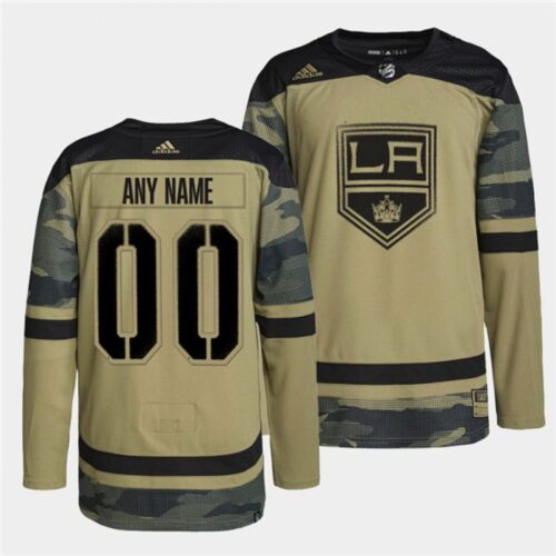 686175336b755_1 Men's Los Angeles Kings Active Player Custom 2022 Camo Military Appreciation Night Stitched Jersey