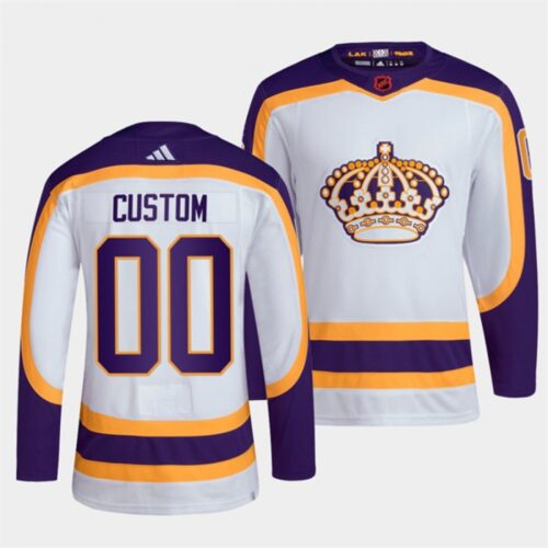 68617542b2054_1 Men's Los Angeles Kings Custom White 2022 Reverse Retro Stitched Jersey