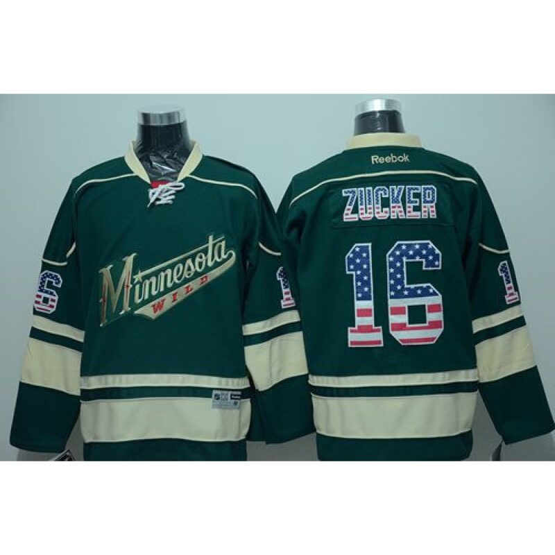 6861755249765_1 Men's Minnesota Wild Custom Green USA Flag Fashion Stitched Jersey