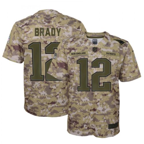 6861755c5b4bf_1 Youth New England Patriots #12 Tom Brady 2018 Camo Salute to Service Limited Stitched NFL Jersey