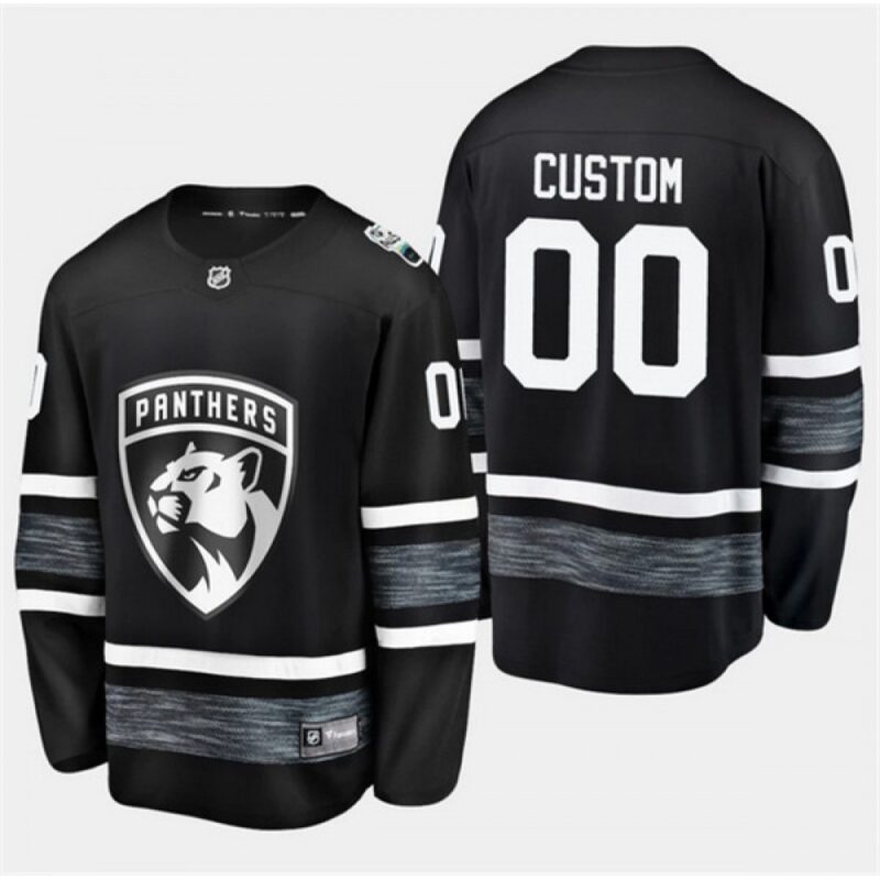 6861755f233ce_1 Men's Florida Panthers Custom 2019 NHL All-Star Black Stitched Jersey