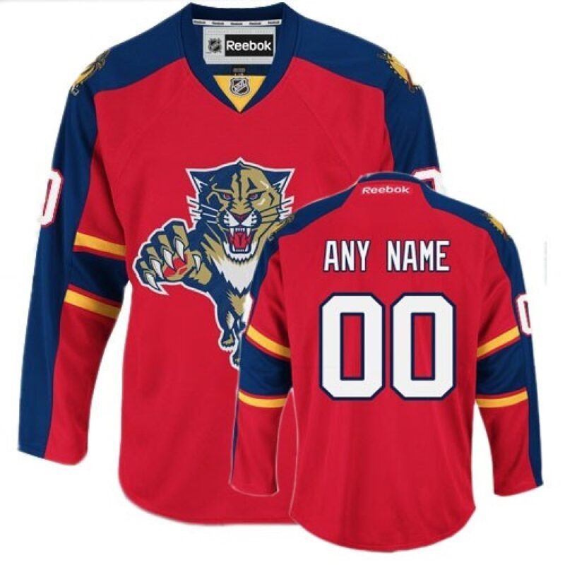 686175715ec85_1 Men's Florida Panthers Custom Red Home Stitched Hockey Jersey