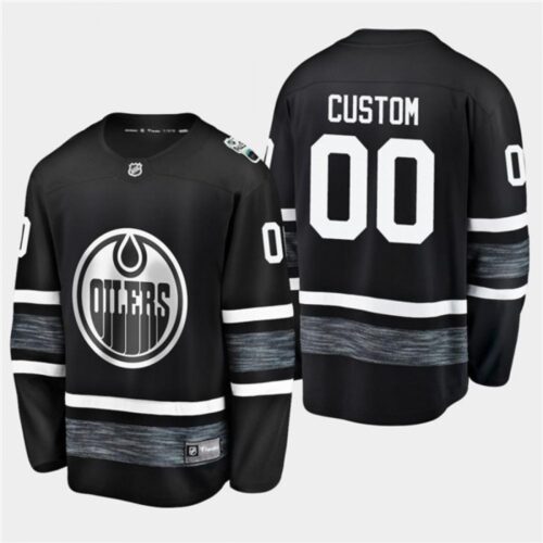 6861759868913_1 Men's Edmonton Oilers Custom 2019 NHL All Star Black Stitched Jersey