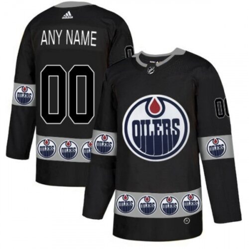 6861759b08d7b_1 Men's Edmonton Oilers Black Custom Name Number Size NHL Stitched Jersey