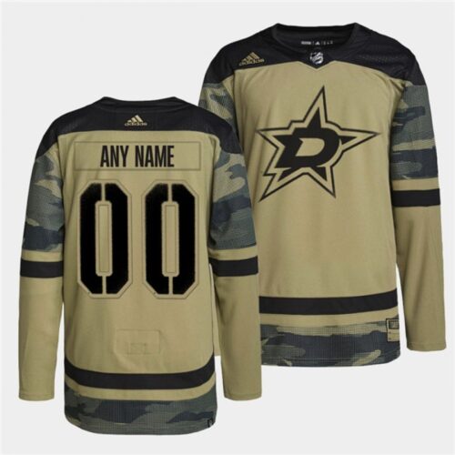 686175c2d4ea9_1 Men's Dallas Stars Active Player Custom 2022 Camo Military Appreciation Night Stitched Jersey