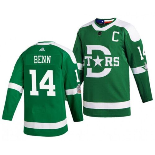 686175c57e68d_1 Men's Dallas Stars Custom Green 2020 Winter Classic Stitched Jersey