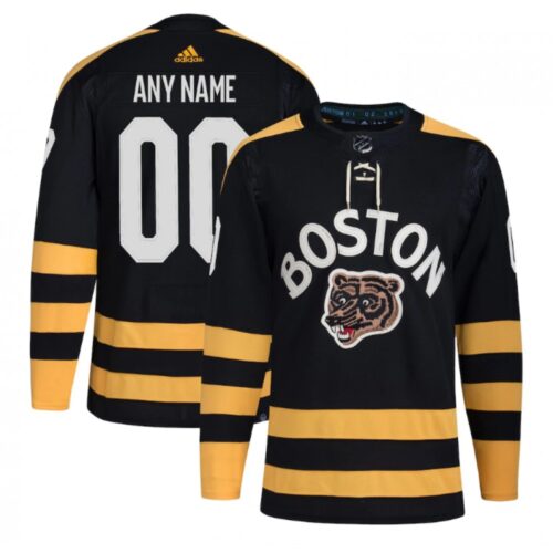 686175d92a6e6_1 Men's Boston Bruins Custom Black Winter Classic Primegreen Stitched Jersey