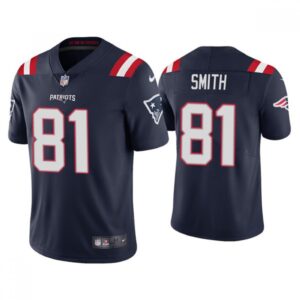 686175df19afe_1 Youth New England Patriots #81 Jonnu Smith 2021 Navy Vapor Untouchable Limited Stitched Jersey