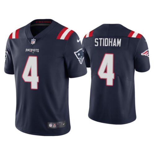 686175f96cf02_1 Youth New England Patriots #4 Jarrett Stidham Navy Vapor Untouchable Stitched Jersey