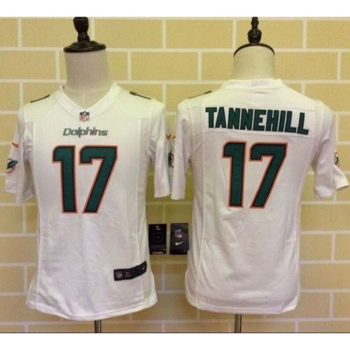 68617674efd1e_1 Dolphins #17 Ryan Tannehill White Youth Stitched NFL Elite Jersey