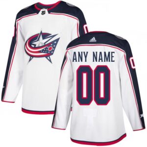 6861767cd7e7f_1 Men's Columbus Blue Jackets White Custom Name Number Size NHL Stitched Jersey