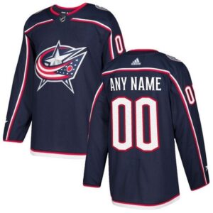 6861767f68cf0_1 Men's Columbus Blue Jackets Navy Custom Name Number Size NHL Stitched Jersey
