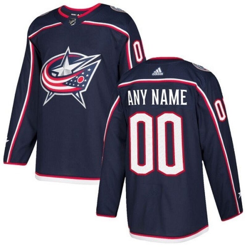6861767f68cf0_1 Men's Columbus Blue Jackets Navy Custom Name Number Size NHL Stitched Jersey