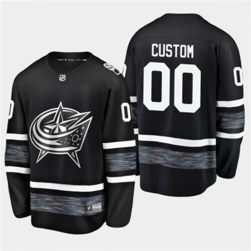 6861768214a16_1 Men's Columbus Blue Jackets Custom 2019 NHL All Star Black Stitched Jersey