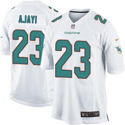 68617685aab51_1 Dolphins #23 Jay Ajayi White Youth Stitched NFL Elite Jersey