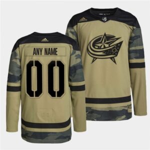68617689ab171_1 Men's Columbus Blue Jackets Active Player Custom 2022 Camo Military Appreciation Night Stitched Jersey