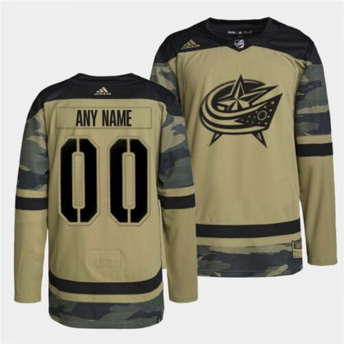 68617689ab171_1 Men's Columbus Blue Jackets Active Player Custom 2022 Camo Military Appreciation Night Stitched Jersey