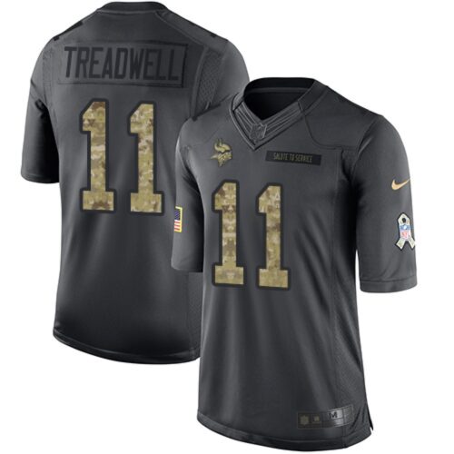 6861769123356_1 Vikings #11 Laquon Treadwell Black Youth Stitched NFL Limited 2016 Salute To Service Jersey