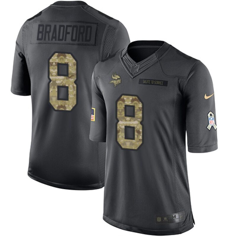 686176abecd5d_1 Vikings #8 Sam Bradford Black Youth Stitched NFL Limited 2016 Salute To Service Jersey