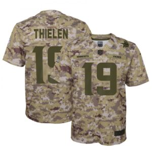 686176bceb0e9_1 Youth Minnesota Vikings#19 Adam Thielen 2018 Camo Salute to Service Limited Stitched NFL Jersey
