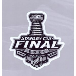 686176e4cc4f5_1 Tampa Bay Lightning vs. Montreal Canadiens 2021 Stanley Cup Final Matchup Unsigned National Emblem Jersey Patch