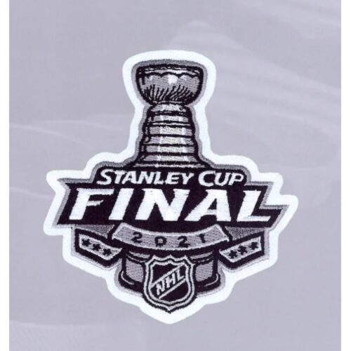 686176e4cc4f5_1 Tampa Bay Lightning vs. Montreal Canadiens 2021 Stanley Cup Final Matchup Unsigned National Emblem Jersey Patch