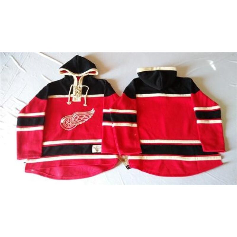 686176fdd7428_1 Red Wings Blank Red Sawyer Hooded Sweatshirt Stitched NHL Jersey