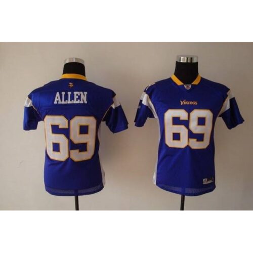 6861770853fe3_1 Vikings #69 Jared Allen Purple Stitched Youth NFL Jersey