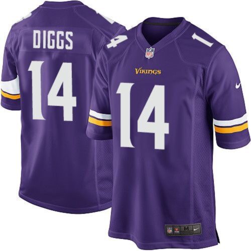 6861770d68d42_1 Vikings #14 Stefon Diggs Purple Team Color Youth Stitched NFL Elite Jersey
