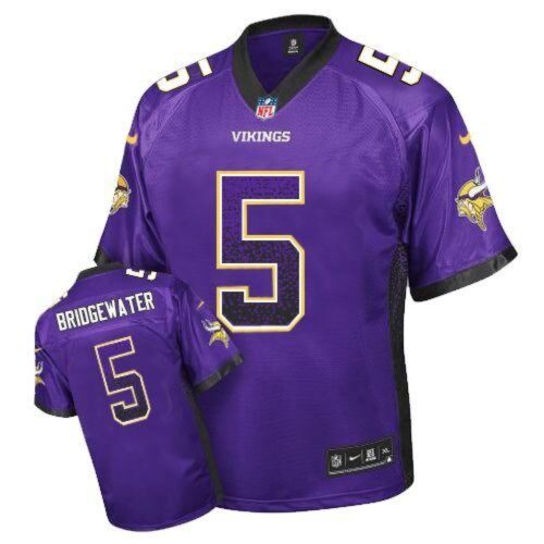 686177155acce_1 Vikings #5 Teddy Bridgewater Purple Team Color Youth Stitched NFL Elite Drift Fashion Jersey