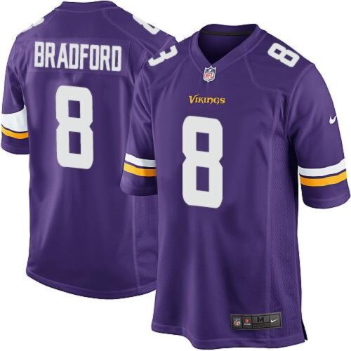 6861771ab9b99_1 Vikings #8 Sam Bradford Purple Team Color Youth Stitched NFL Elite Jersey