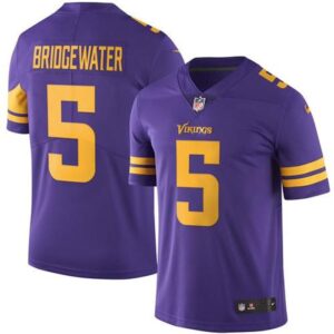 6861773eb6045_1 Vikings #5 Teddy Bridgewater Purple Youth Stitched NFL Limited Rush Jersey