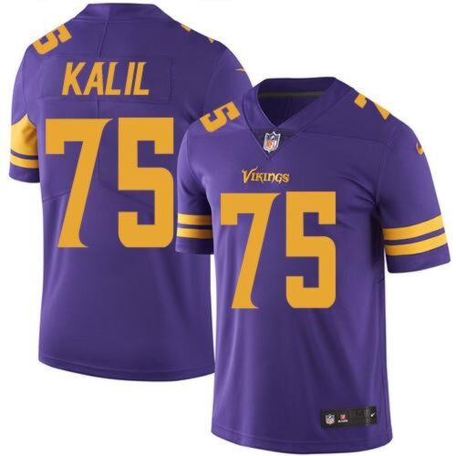 6861774789b59_1 Vikings #75 Matt Kalil Purple Youth Stitched NFL Limited Rush Jersey