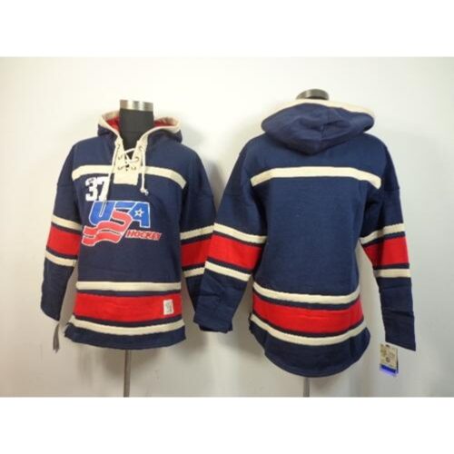 6861778c4bb6e_1 Olympic Team USA Blank Navy Blue Throwback Sawyer Hooded Sweatshirt Stitched NHL Jersey