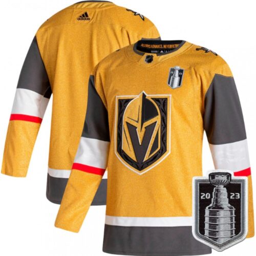 686177b92e74c_1 Men's Vegas Golden Knights Blank Gold 2023 Stanley Cup Final Stitched Jersey