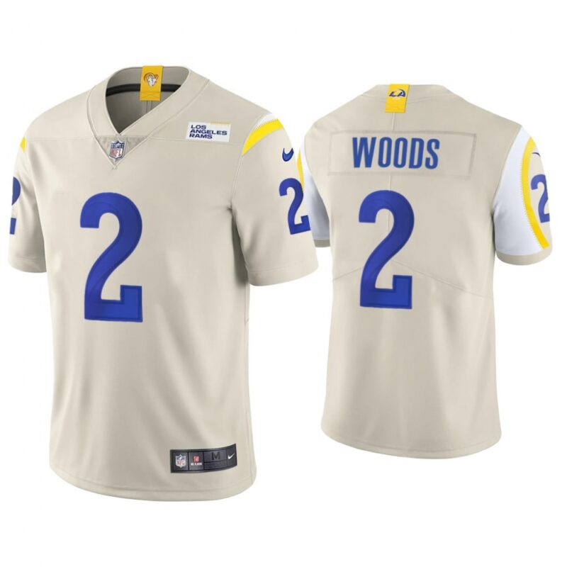 686177e5daba9_1 Youth Los Angeles Rams #2 Robert Woods Bone Vapor Untouchable Limited Stitched Jersey