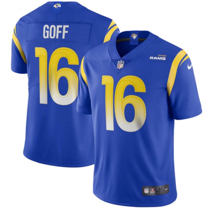 6861784490948_1 Youth Los Angeles Rams #16 Jared Goff 2020 Royal Vapor Limited Stitched Jersey