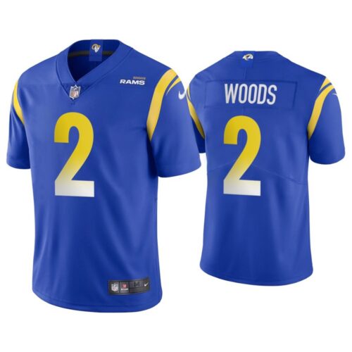 6861784c81b61_1 Youth Los Angeles Rams #2 Robert Woods Royal Vapor Untouchable Limited Stitched Jersey