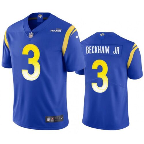 6861785218e5b_1 Youth Los Angeles Rams #3 Odell Beckham Jr. Royal Vapor Untouchable Limited Stitched Jersey