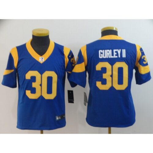 68617854b4519_1 Youth Los Angeles Rams #30 Todd Gurley Royal Blue Vapor Untouchable Limited Stitched NFL Jersey