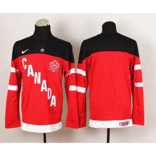 6861785e50c97_1 Olympic CA. Blank Red 100th Anniversary Stitched NHL Jersey