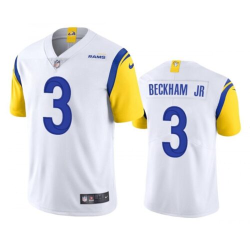 6861786adeb19_1 Youth Los Angeles Rams #3 Odell Beckham Jr. White Vapor Untouchable Limited Stitched Jersey