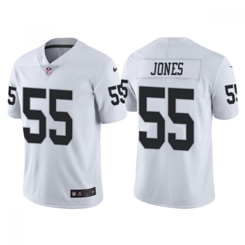 6861789dd960c_1 Youth Las Vegas Raiders #55 Chandler Jones White Vapor Untouchable Limited Stitched NFL Jersey