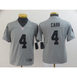686178ab8ec18_1 Youth Oakland Raiders #4 Derek Carr 2019 Gary Inverted Legend Stitched NFL Jersey